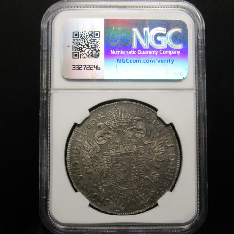 1766年 オーストリア 1ターラー銀貨 NGC MS62 【TopPop/最高鑑定 ヨーゼフ2世】