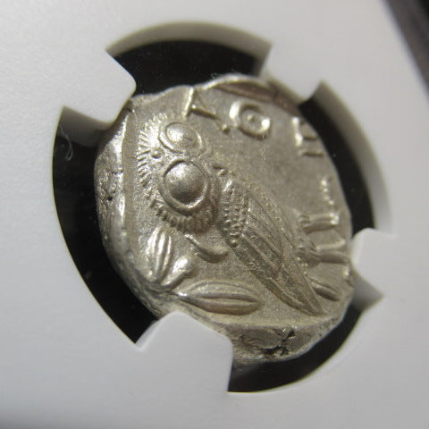 紀元前440~404 アッティカ アテネ フクロウ貨 テトラドラクマ MS 5/5,4/5
