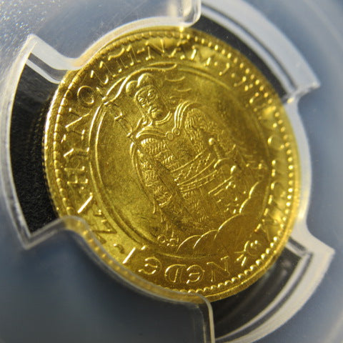 1925年 チェコスロバキア 1ダカット金貨 MS65 PCGS シリアルナンバー無し 聖ヴァーツラフ