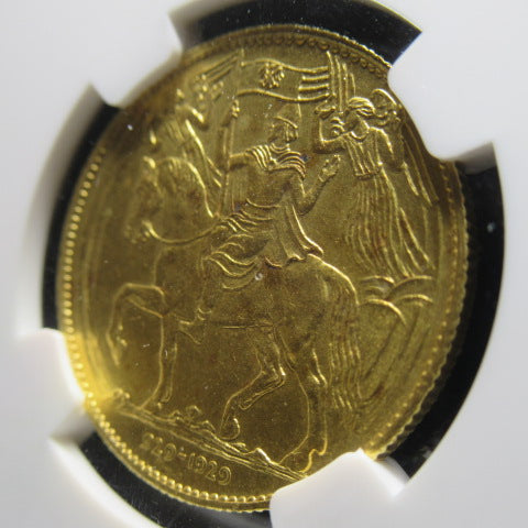 1929年 チェコスロバキア 3ダカット Christianity 金貨 MS64 NGC