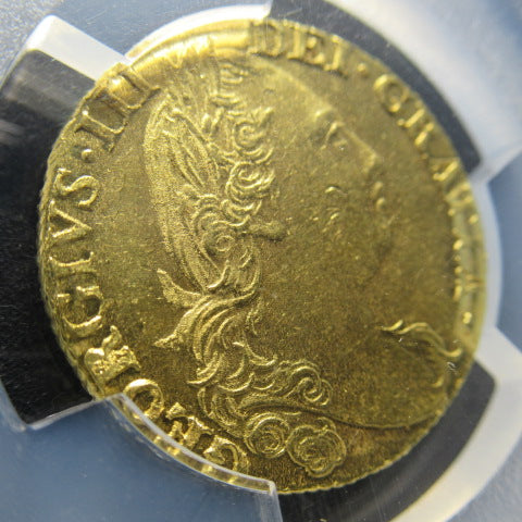 【TopPop】1779年 イギリス 金貨 1ギニー ジョージ3世 MS62 PCGS 最高鑑定