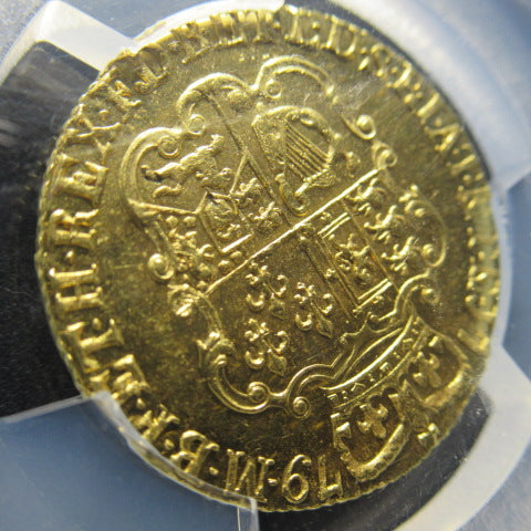 【TopPop】1779年 イギリス 金貨 1ギニー ジョージ3世 MS62 PCGS 最高鑑定