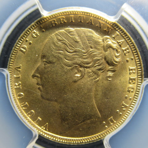 1872年 イギリス ソブリン金貨 ヴィクトリア MS64