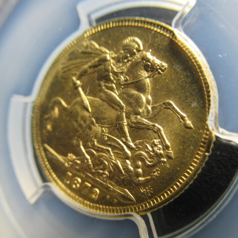 1872年 イギリス ソブリン金貨 ヴィクトリア MS64