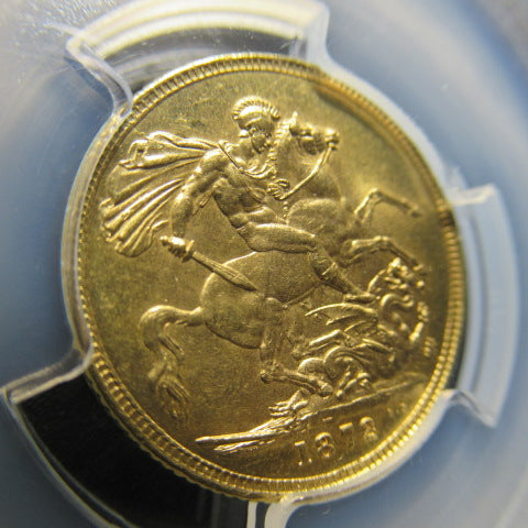 1872年 イギリス ソブリン金貨 ヴィクトリア MS64