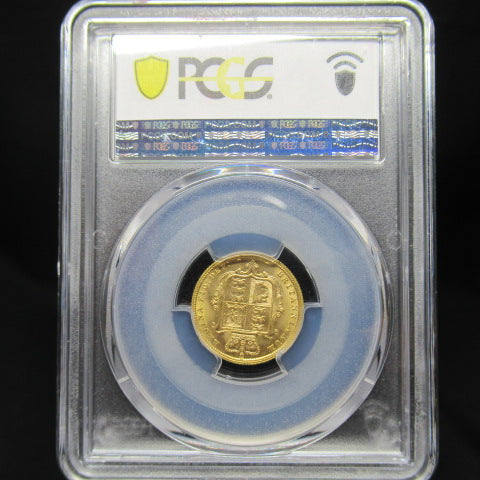 1885年 イギリス 1/2ソブリン金貨 PCGS MS64 ヴィクトリア女王