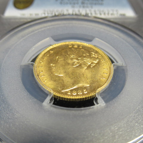 1885年 イギリス 1/2ソブリン金貨 PCGS MS64 ヴィクトリア女王