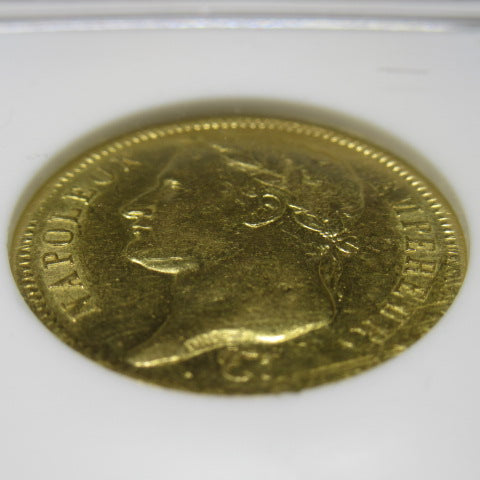 1811年 フランス 40フラン金貨 ナポレオン1世 NGC AU58 パリミント 最高鑑定