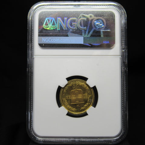 【1883年 初年度発行】スイス ヘルベティア 20フラン金貨 NGC MS65 (Confederation gold)