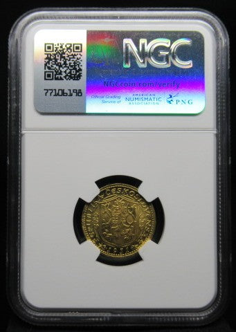 1931年 チェコスロバキア １ダカット金貨 MS66 NGC