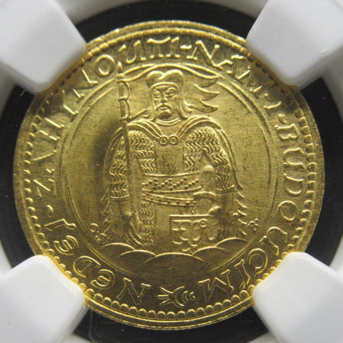 1931年 チェコスロバキア １ダカット金貨 MS66 NGC